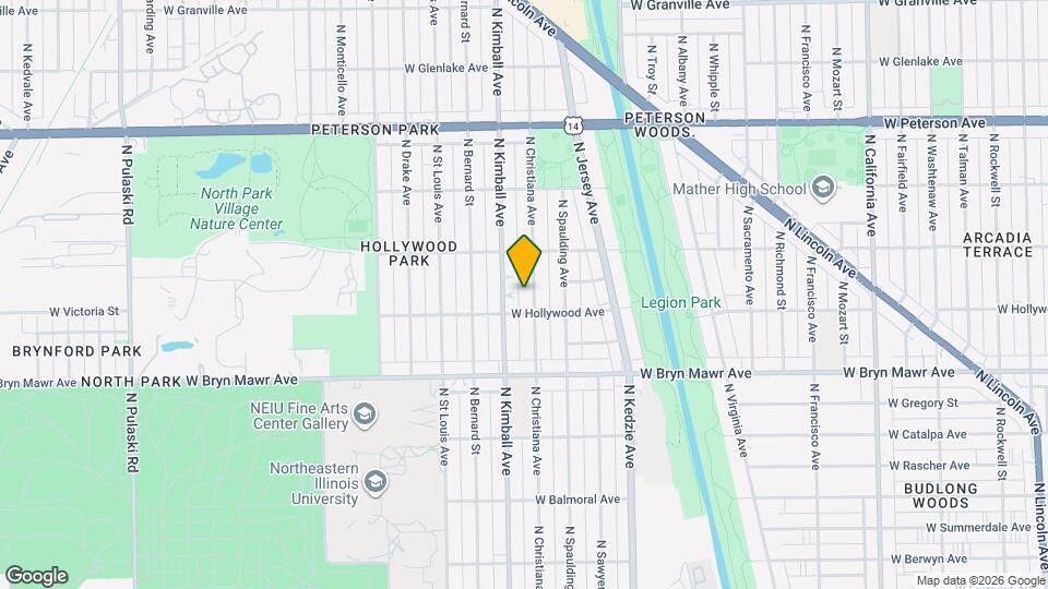 5714 N Christiana Ave Map and Location Details