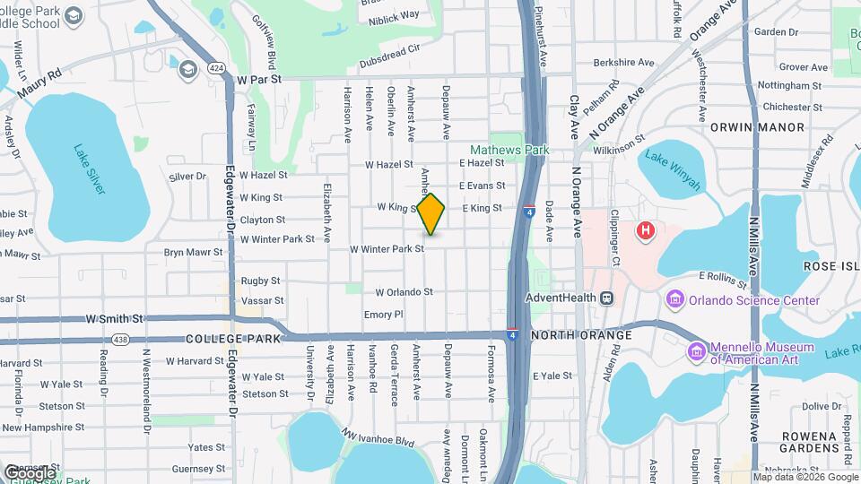 17 W Winter Park St, Unit #17 Map and Location Details