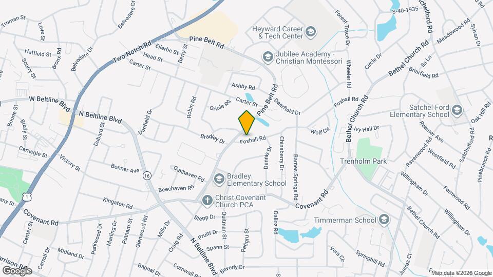 3221 Foxhall Rd Map and Location Details