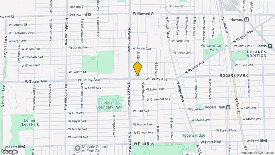 7200 N Claremont Ave Map and Location Details