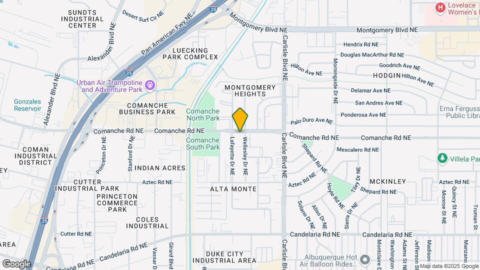 3208-3212 Comanche Rd NE Map and Location Details
