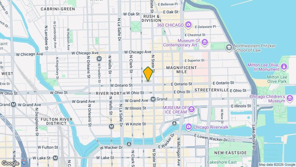 20 W Ontario St, Unit 400 Map and Location Details