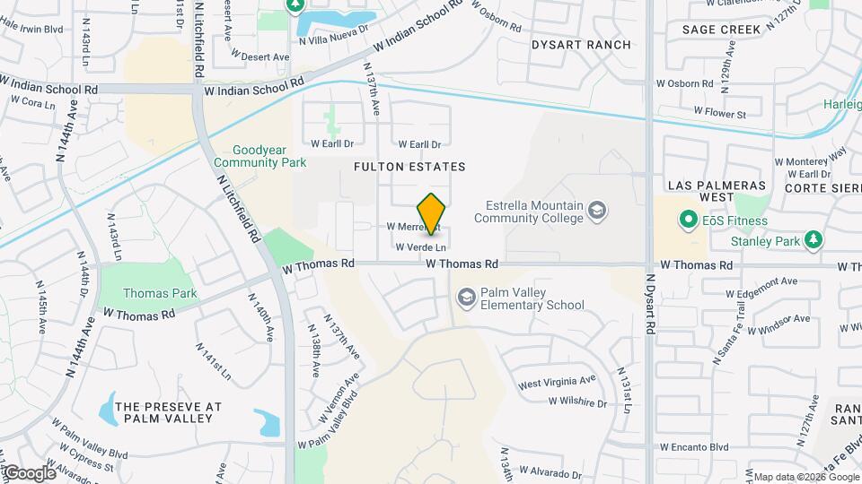 13518 W Verde Ln Mapa y Detalles de la Ubicación