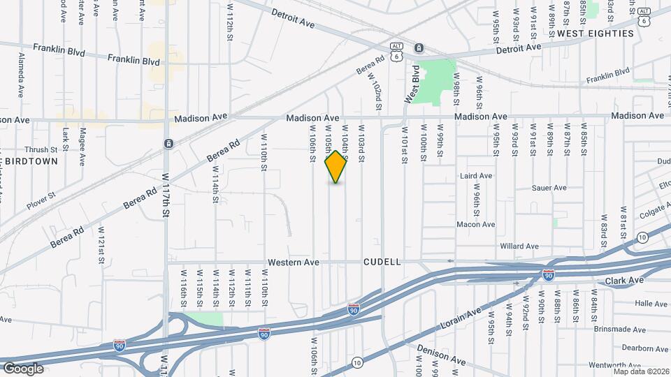 2115 W 105th St Map and Location Details