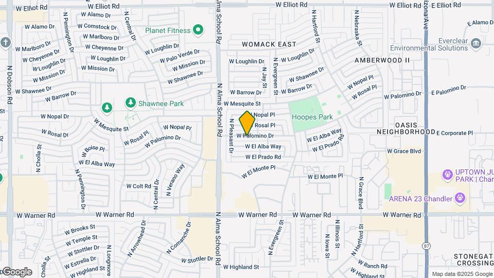 815 W Palomino Dr Map and Location Details