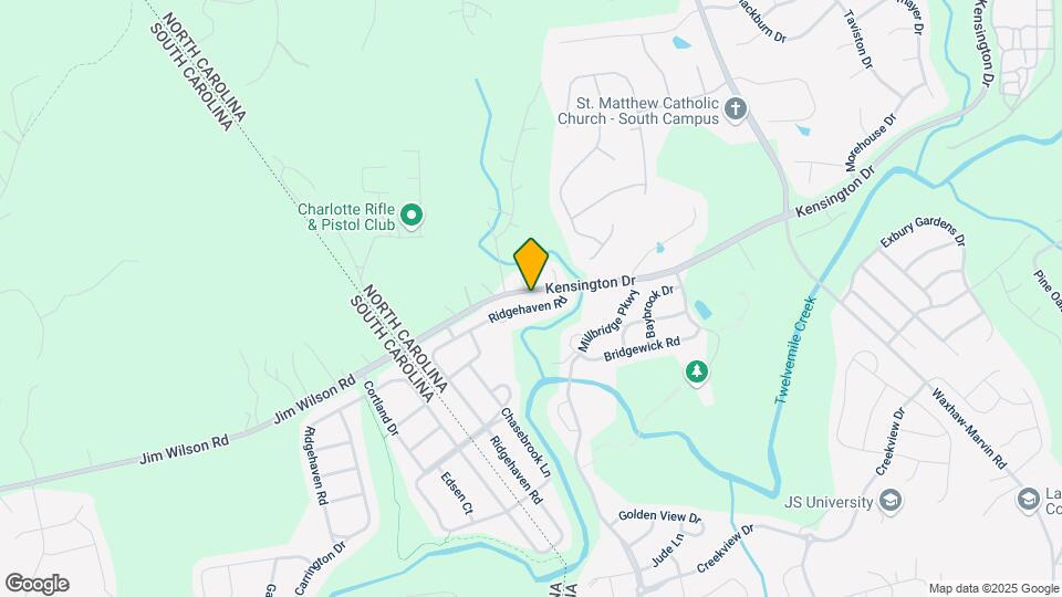 1020 Ridgehaven Rd Map and Location Details
