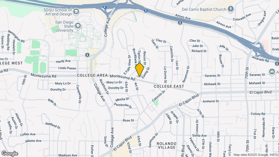 6332 Montezuma Rd Map and Location Details