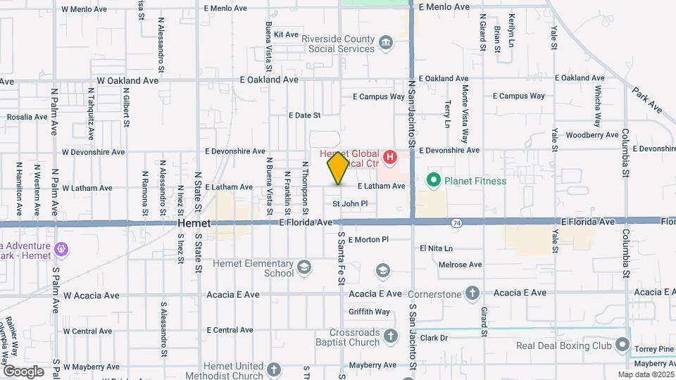 161 N Santa Fe St Map and Location Details