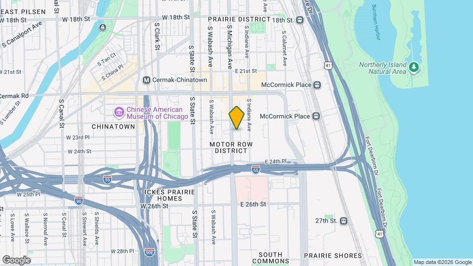 2325 S Michigan Ave Map and Location Details