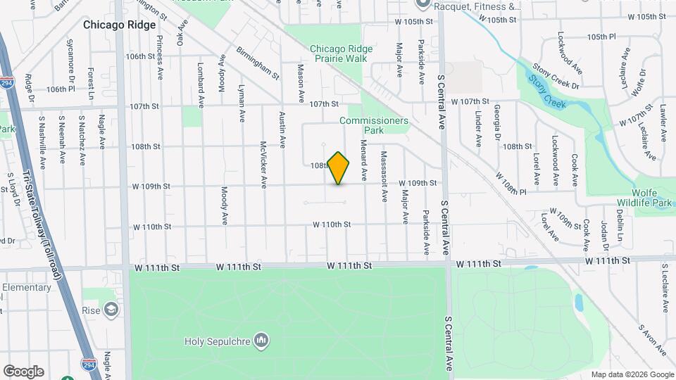 5831 W 109th St Map and Location Details