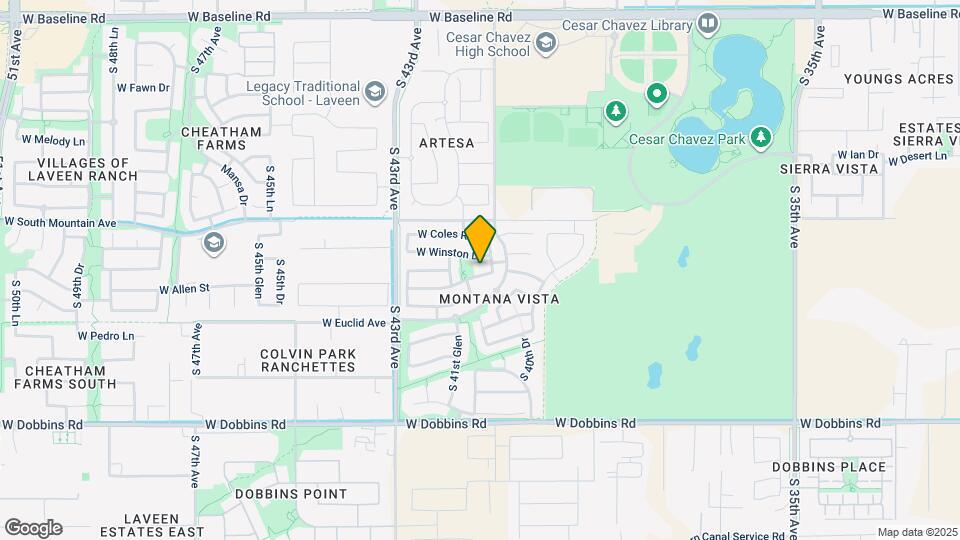 4116 W Allen St Map and Location Details