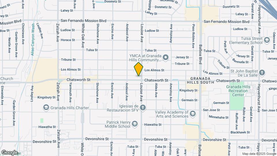 17311 Chatsworth St Mapa y Detalles de la Ubicación