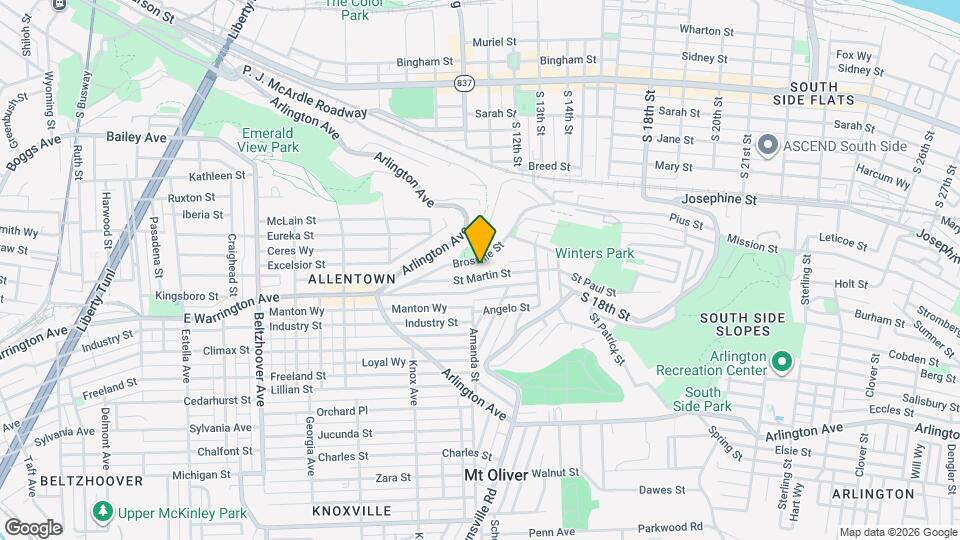 1009 St Martin St Map and Location Details