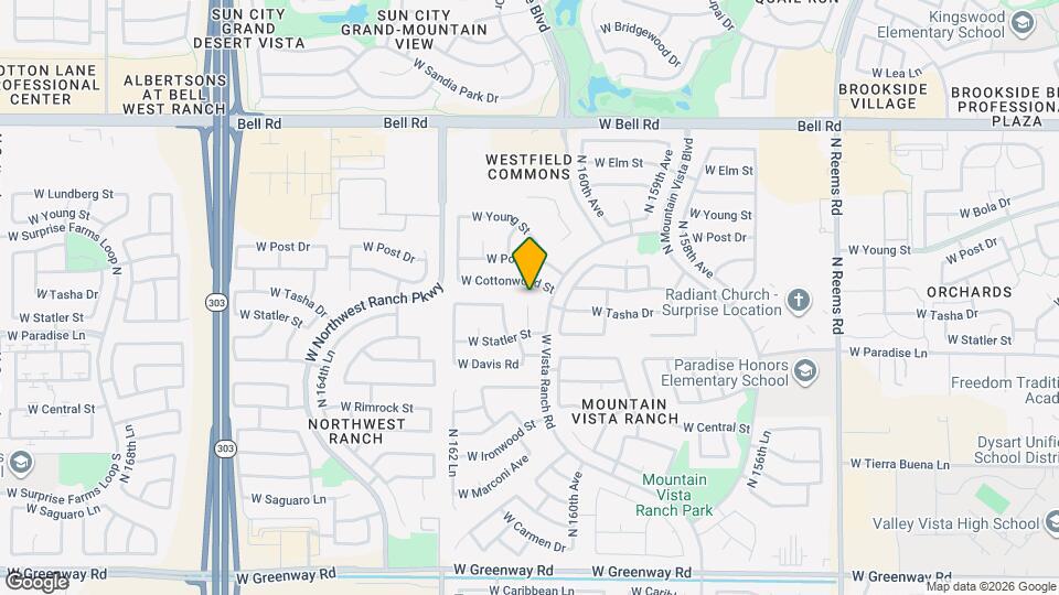 16237 N 161st Dr Map and Location Details