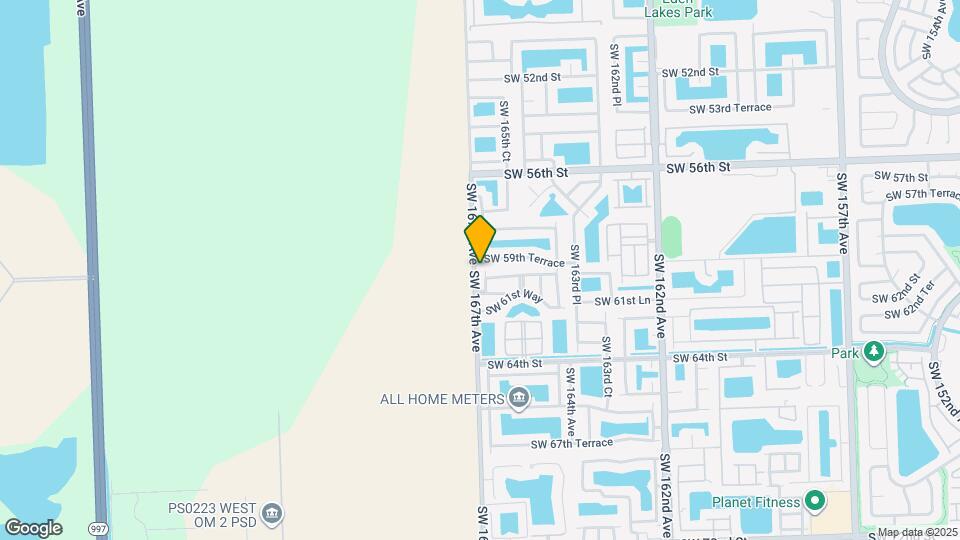 6002 SW 166th Ct Map and Location Details