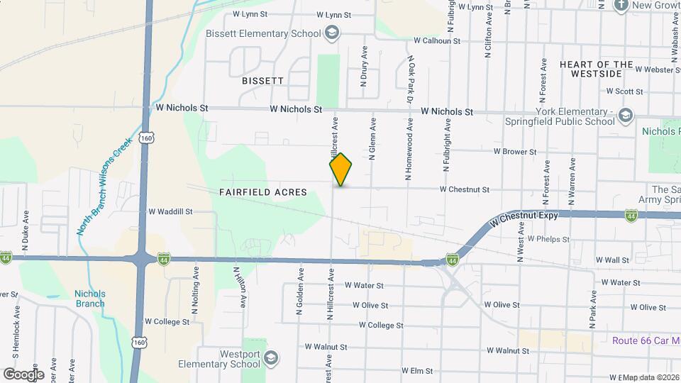 2952 W Chestnut St Map and Location Details