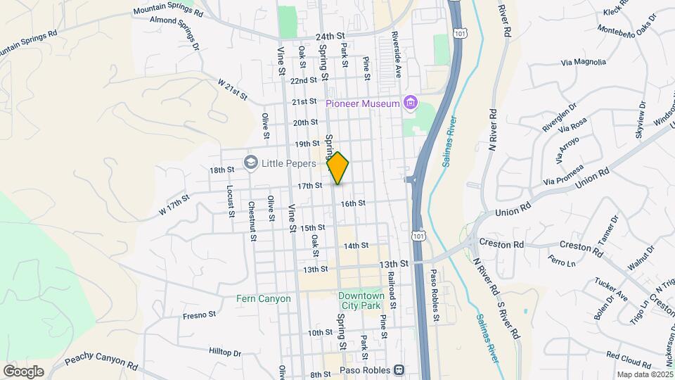 1636 Spring St Map and Location Details