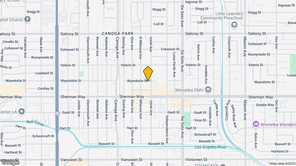 7253-7257 Variel Ave Map and Location Details