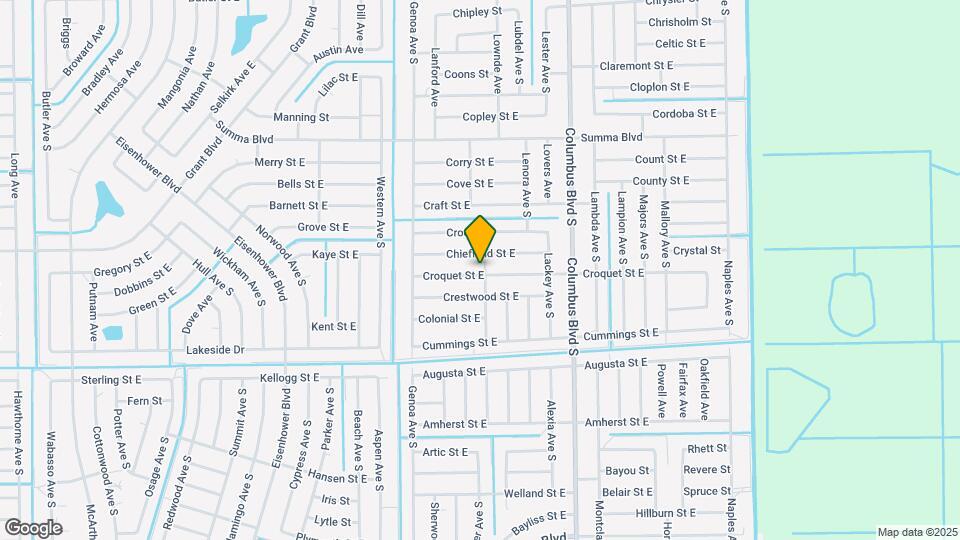 1127 Croquet St E Map and Location Details