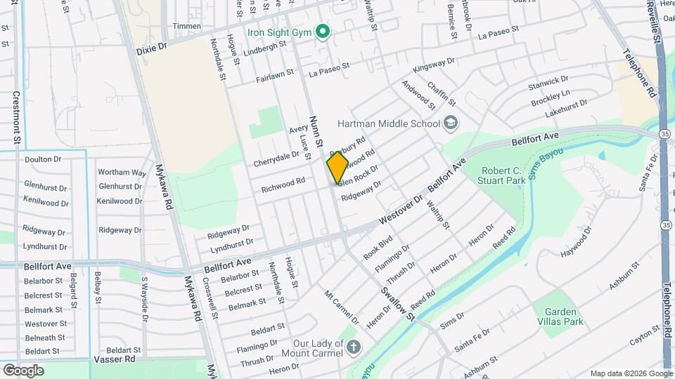 6706 Glen Rock Dr Map and Location Details