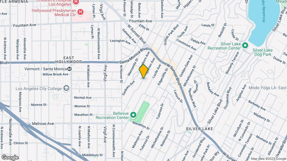 944 Hyperion Ave Map and Location Details
