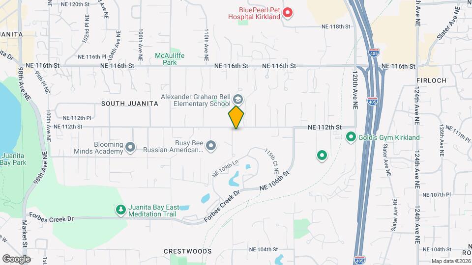 11201 NE 112th St Map and Location Details