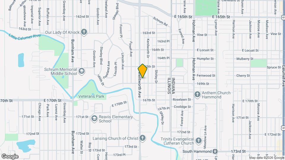 1539 Wentworth Ave Map and Location Details