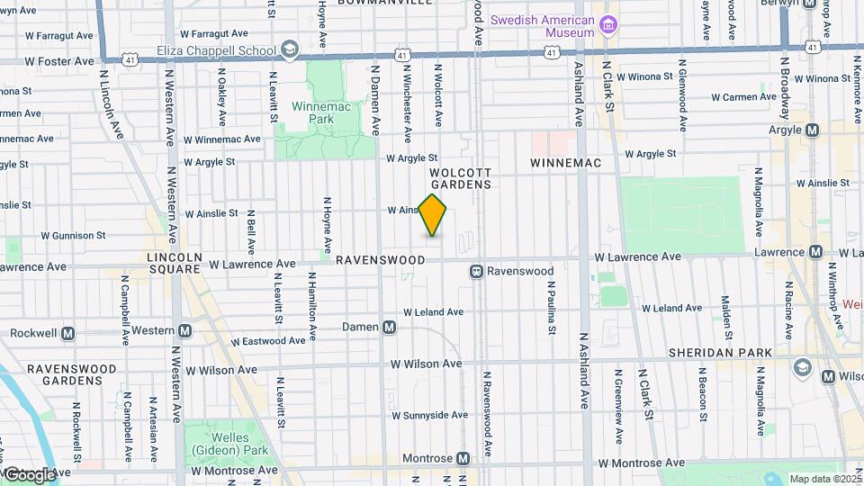 4816 N Wolcott Ave Map and Location Details