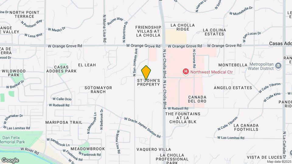6166 N Placita San Agustin Map and Location Details