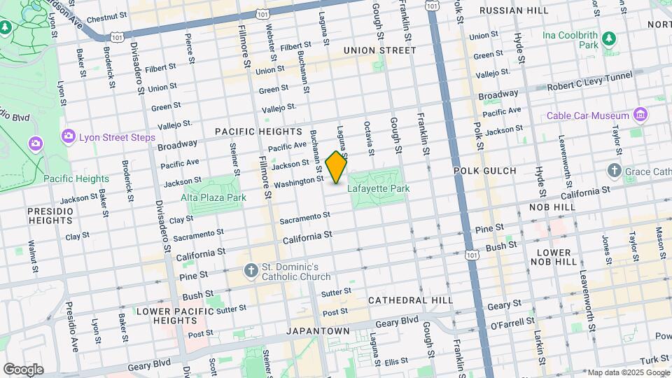 2216 Clay St Map and Location Details