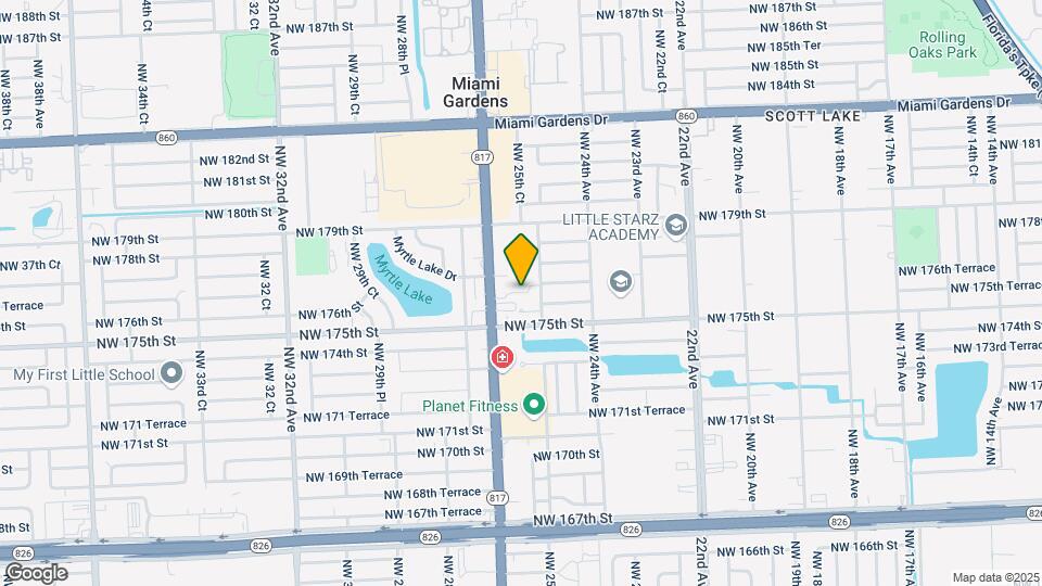 17602 NW 25th Ave Map and Location Details