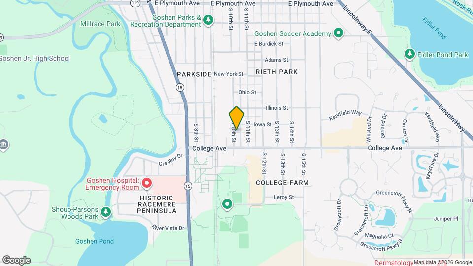 1608 S 10th St, Unit Apartment C Map and Location Details