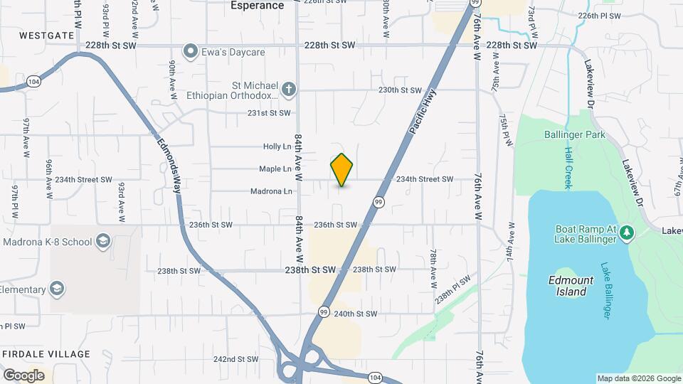 8208 234th Street SW Map and Location Details