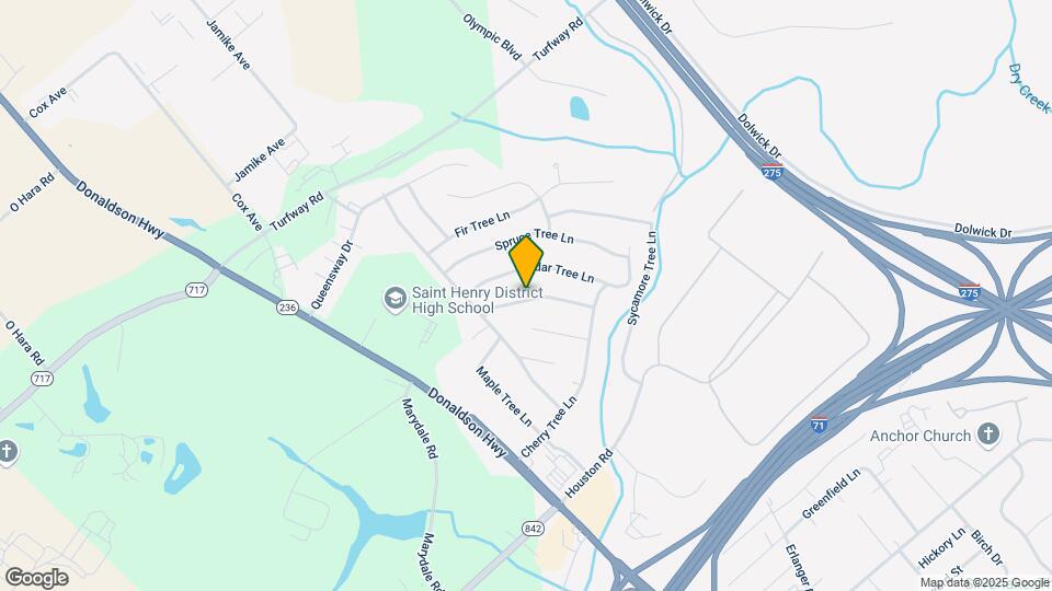3404 Apple Tree Ln Map and Location Details