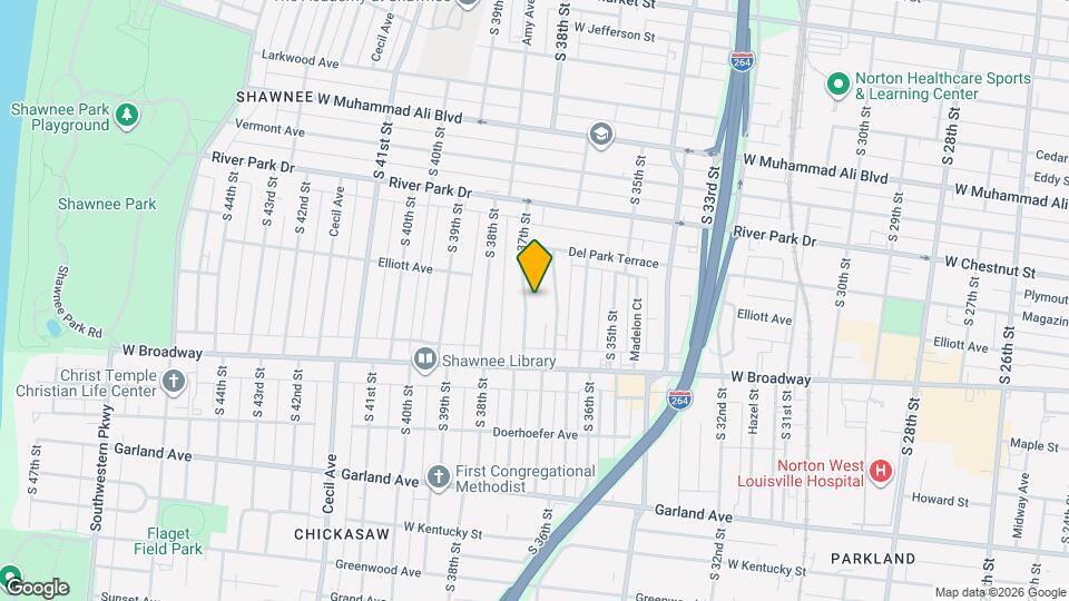 651 S 37th St Map and Location Details