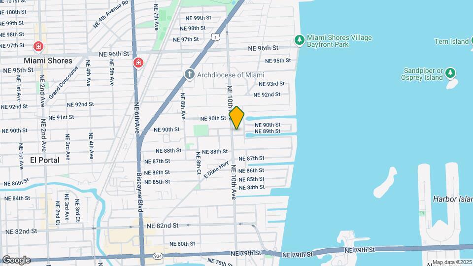 1015 NE 89th St Map and Location Details