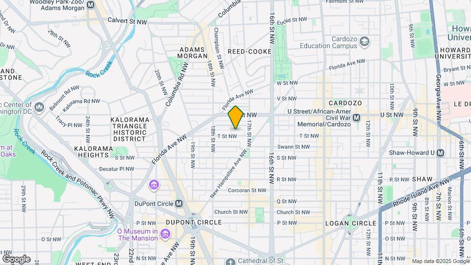 1729 T St NW Map and Location Details