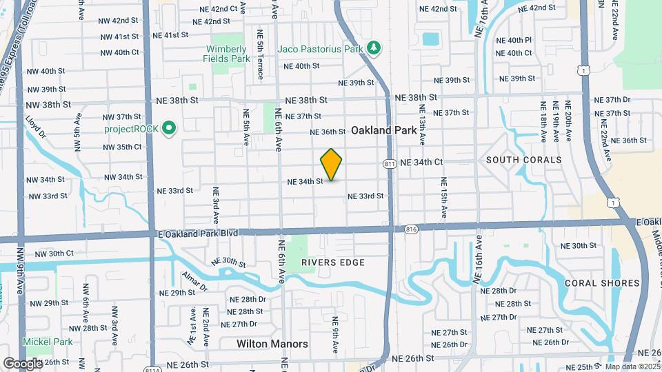 902 NE 34th St Map and Location Details