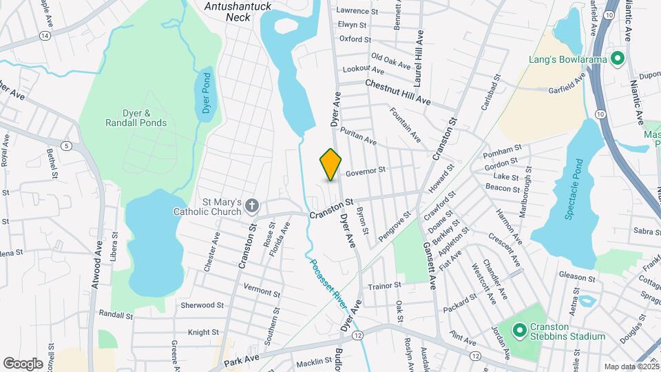 1381 Cranston St Map and Location Details