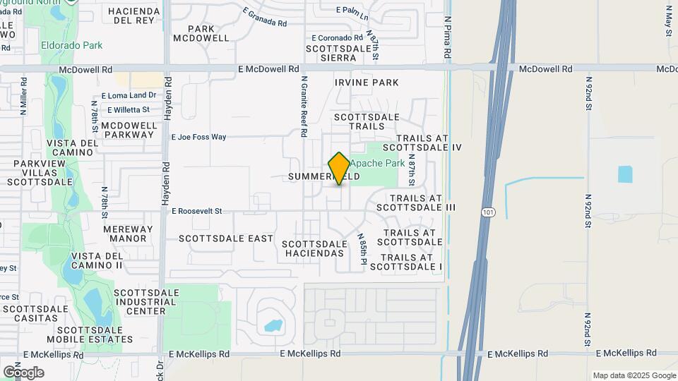 1051 N 84th Pl Map and Location Details