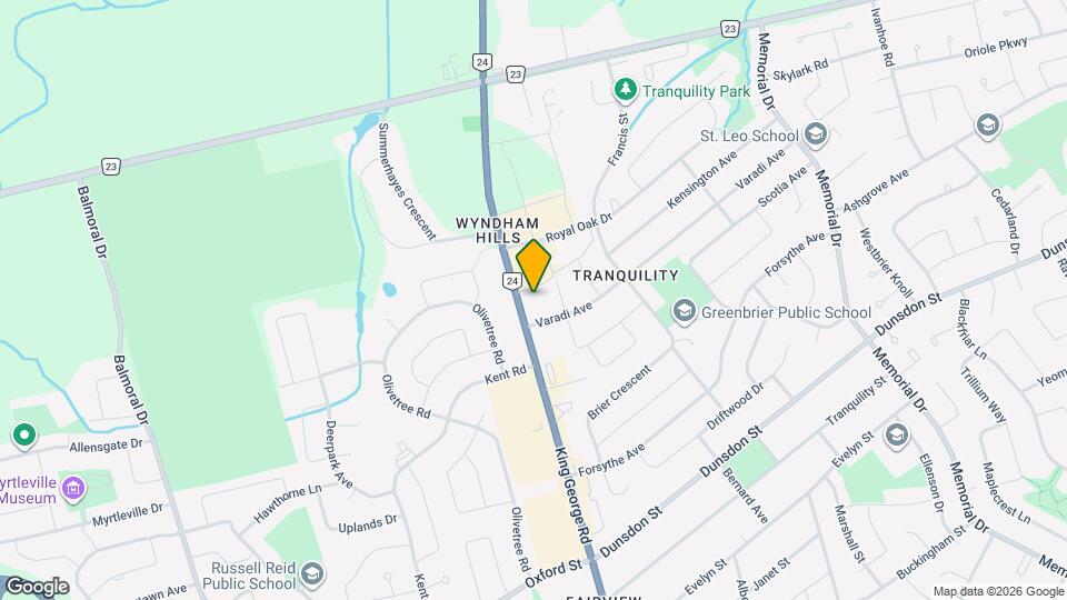 280 King George Rd Map and Location Details