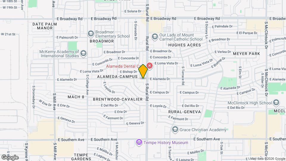 725 E Alameda Dr Map and Location Details