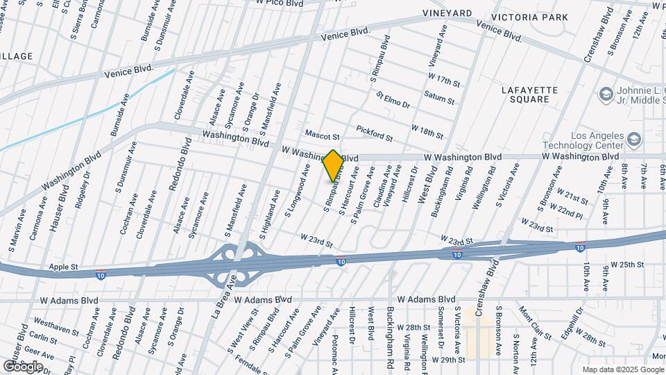 2021 S Rimpau Blvd, Unit 2021½ Map and Location Details