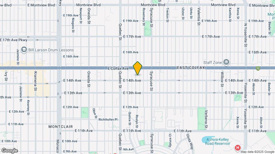 1418 Roslyn St Map and Location Details