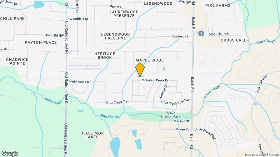 254 Mountain Creek Dr Map and Location Details
