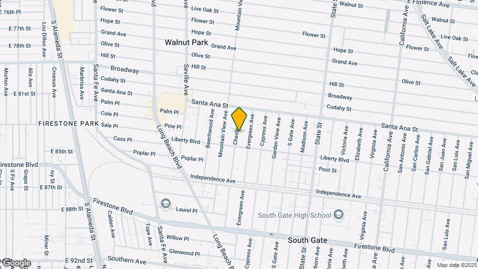 8164 Chestnut Ave Map and Location Details