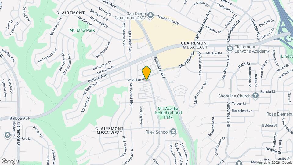 5273 Mount Alifan Dr Mapa y Detalles de la Ubicación