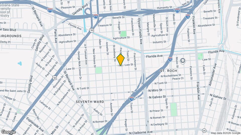 3228 Pauger St Map and Location Details