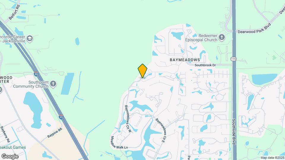 7623 Baymeadows Cir W Map and Location Details