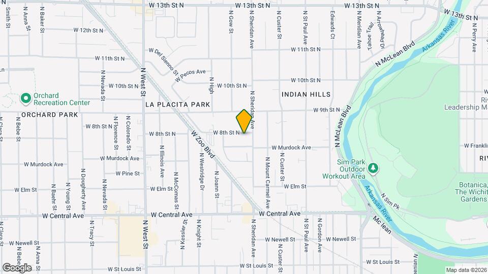 3317 W 8th St N Map and Location Details